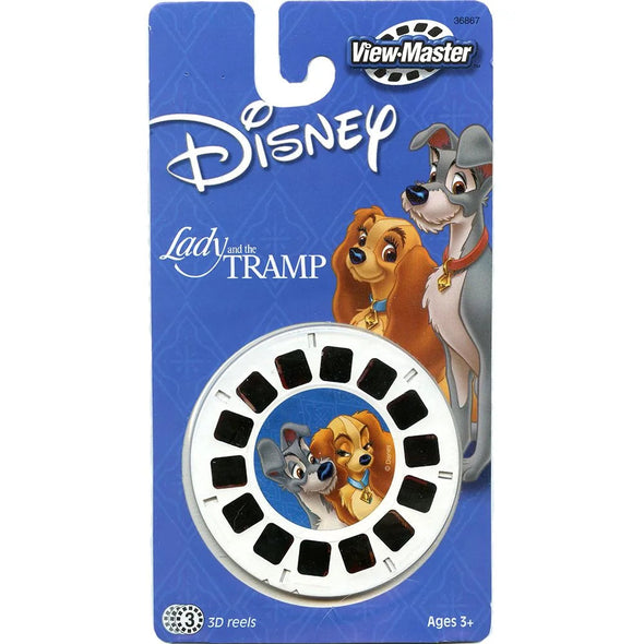 Lady and the Tramp - View-Master 3 Reel Set on Card - NEW - (VBP-6867)