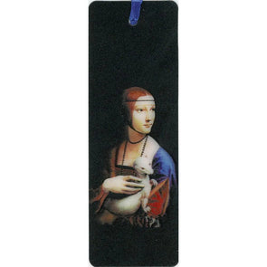 LADY WITH AN ERMINE - 3D Lenticular Bookmark - NEW