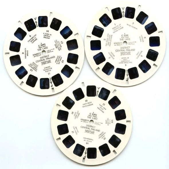 Lake District Central Finland - View-Master 3 Reel Packet - 1960s views - vintage - (C539E-BS6) Packet 3dstereo 