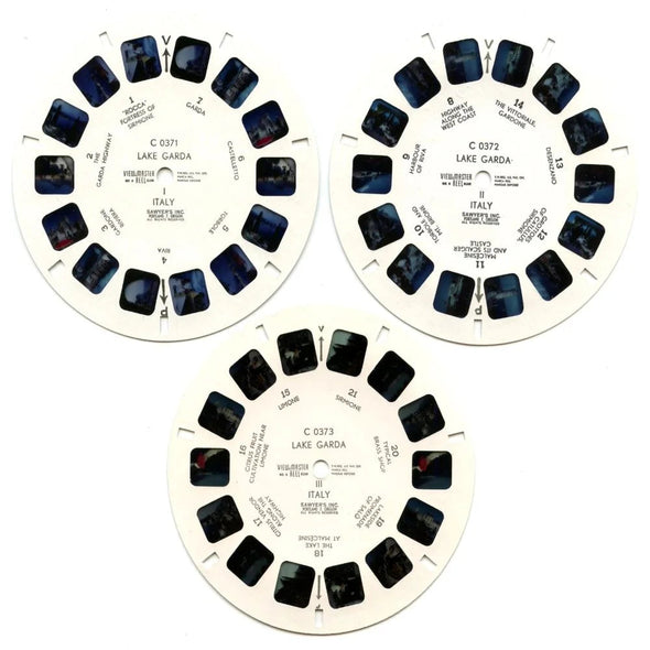 Lake Garda - View-Master 3 Reel Packet - 1960s Views - Vintage - (zur Kleinsmiede) - (C037E-BG1) Packet 3dstereo 