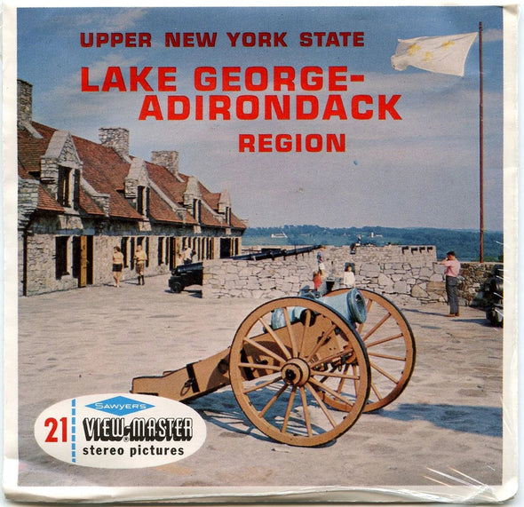 Lake George - Adirondack Region - View-Master 3 Reel Packet - 1960s views- vintage - (PKT-A664-S6MINT) 3Dstereo 