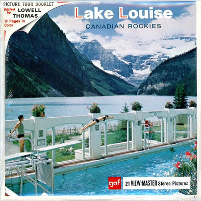 Lake Louise - View-Master 3 Reel Packet - 1960s Views - Vintage - (PKT-A007-G1Amint) 3dstereo 