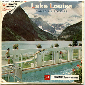 Lake Louise - View-Master 3 Reel Packet - 1960s views - vintage - (ECO-A007-G1A) 3dstereo 