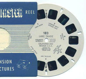 Lake Tahoe, California and Nevada, U.S.A. - View-Master Printed Reel - vintage - (REL-183)