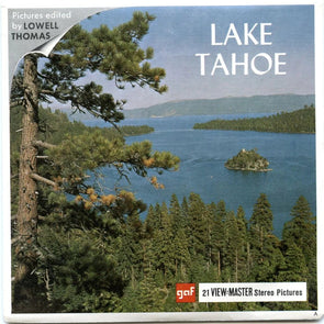 Lake Tahoe  - View-Master 3 Reel Packet - 1960s views - vintage - (PKT-A161-G1A)