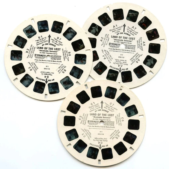 Land of the lost "Abominable Snowman" No.2 - View-Master 3 Reel Packet - 1970s - vintage - (ECO-H1-G5) Packet 3dstereo 