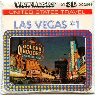 Las Vegas No.1 - View-Master - 3 Reel Packet - 1980s views-vintage - (PKT-K42-V2mint)