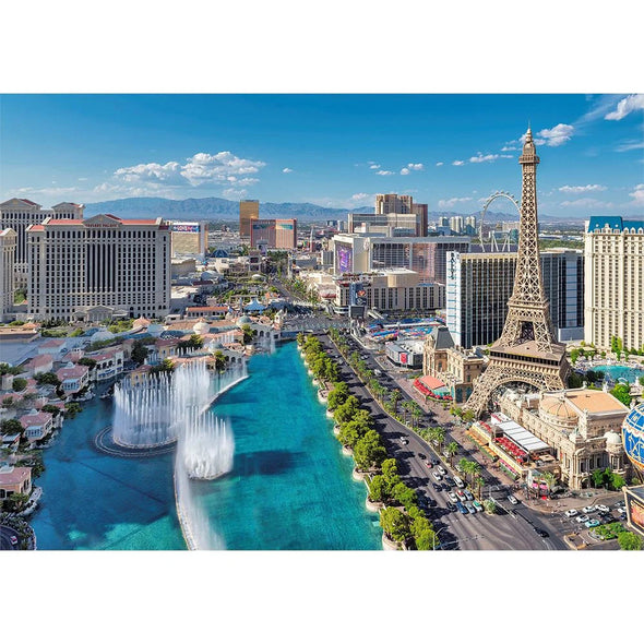 Las Vegas Strip by Day & Night - 3D Action Lenticular Postcard Greeting Card- NEW
