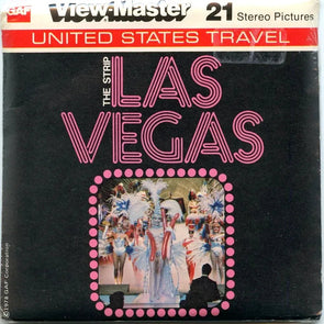 Las Vegas  - View-Master - 3 Reel Packet - 1970s views-vintage - (PKT-J17-G6mint)