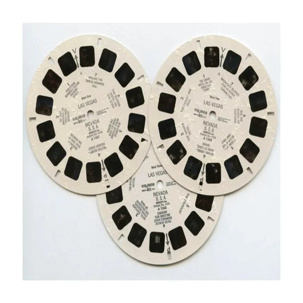 Las Vegas - View-Master 3 Reel Packet 1960s views - vintage - (BARG-A156-S6A) Packet 3dstereo 