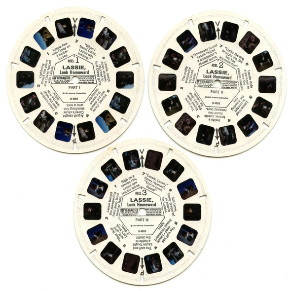 Lassie Look Homeward - View-Master 3 Reel Packet - 1970s - Vintage - (BARG-B480-G3A) Packet 3Dstereo.com 