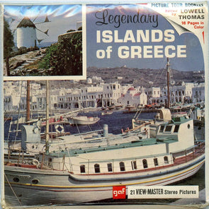 Legendary Islands of Greece - View-Master 3 Reel Packet - 1960s views - vintage - (PKT-B207-G1Am) 3Dstereo 