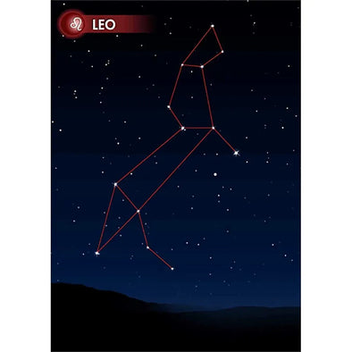 LEO - Zodiac Sign - 3D Action Lenticular Postcard Greeting Card - NEW Postcard 3dstereo 