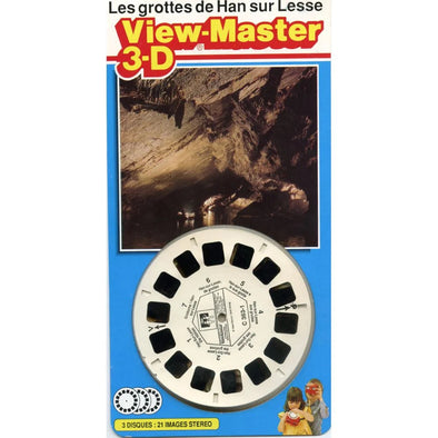Les grottes de Han sur Lesse - View-Master 3 Reel Set on Card - NEW (VBP-C363) VBP 3dstereo 