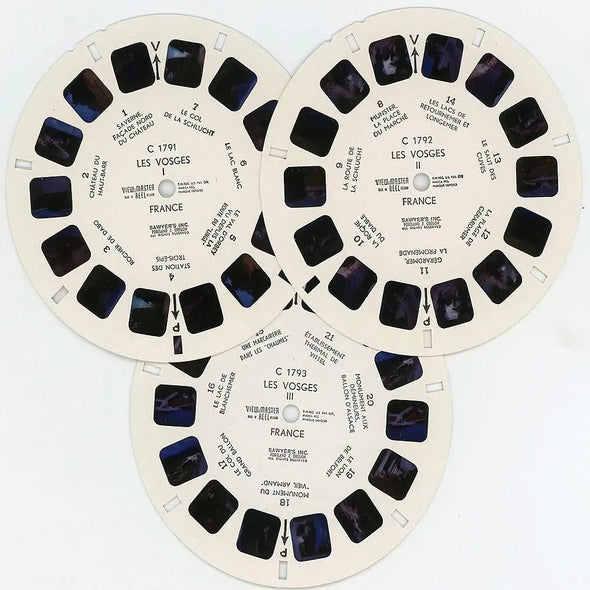 Les Vosges (France) - View-Master 3 Reel Packet - 1970s views - vintage - (ECO-C179f-BS5) Packet 3dstereo 