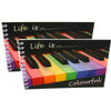 LIFE IS COLORFUL - Two (2) Notebooks with 3D Lenticular Covers - Unlined Pages - NEW
