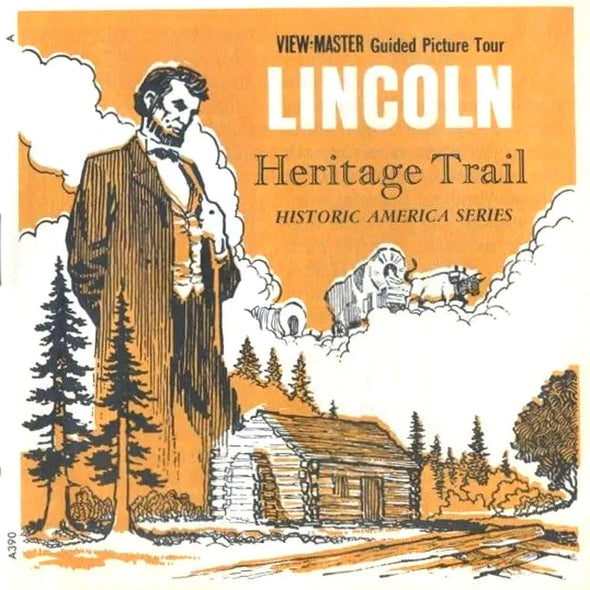 Lincoln Heritage Trail - Vintage Classic ViewMaster(R) 3 Reel Packet - 1960s views (A390-S6A) Packet 3dstereo 
