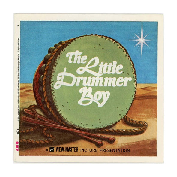 Little Drummer Boy - View-Master 3 Reel Packet - 1970s - vintage - (PKT-B871-G1A) Packet 3dstereo 