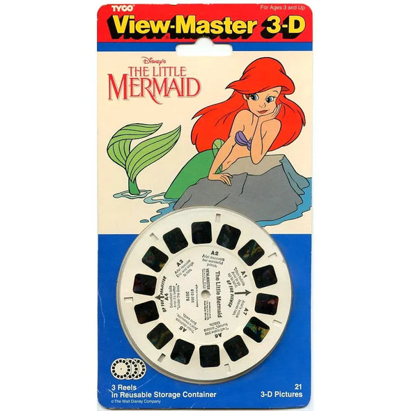 Little Mermaid - View-Master 3 Reel Set on Card - NEW - (VBP-3078a)