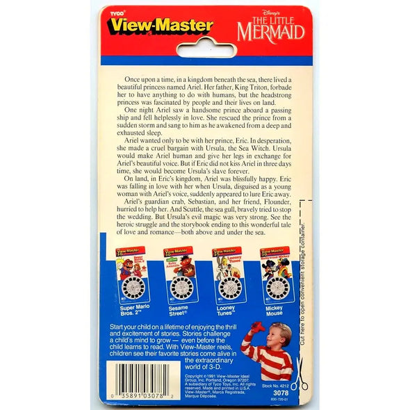 Little Mermaid - View-Master 3 Reel Set on Card - NEW - (VBP-3078a)
