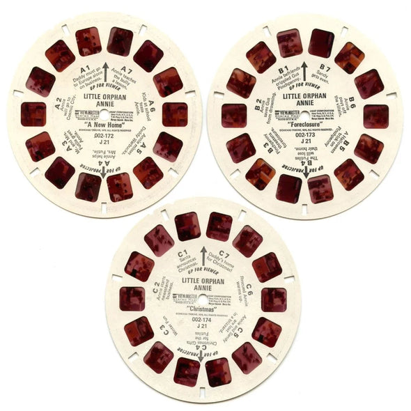 Little Orphan Annie - View-Master 3 Reel Packet - 1970s - Vintage - (BARG-J21-G6) Packet 3Dstereo 