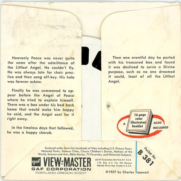 The Littlest Angel - View-Master 3 Reel Packet - 1960s - Vintage - (ECO-B381-G1A) Packet 3Dstereo 