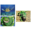 LIZARD, TURTLE, SNAKE- 3D - Lenticular Postcard Greeting Card - Motion - NEW Postcard 3dstereo 