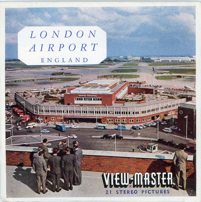 London Airport - England - View-Master 3 Reel Packet - 1960s Views - Vintage - (zur Kleinsmiede) - (C283-BS5) Packet 3dstereo 