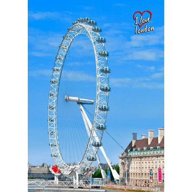 London Eye - 3D Lenticular Postcard Greeting Card- NEW Postcard 3dstereo 