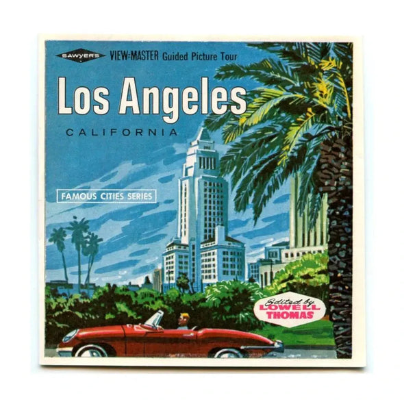 Los Angeles California - View-Master 3 Reel Packet - 1960s views - vintage - (PKT-A187-S6A) Packet 3dstereo 