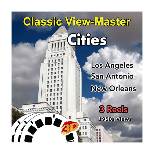 Los Angeles, San Antonio and New Orleans - Vintage Classic View-Master - 1950s views CREL 3dstereo 