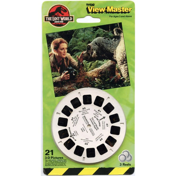 Lost World Jurassic Park - View-Master - 3 Reels on Card - NEW (4042) VBP 3dstereo 