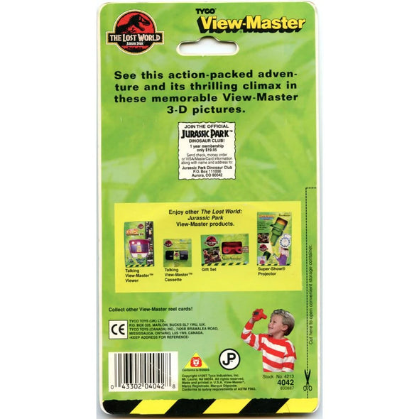 Lost World Jurassic Park - View-Master - 3 Reels on Card - NEW (4042) VBP 3dstereo 