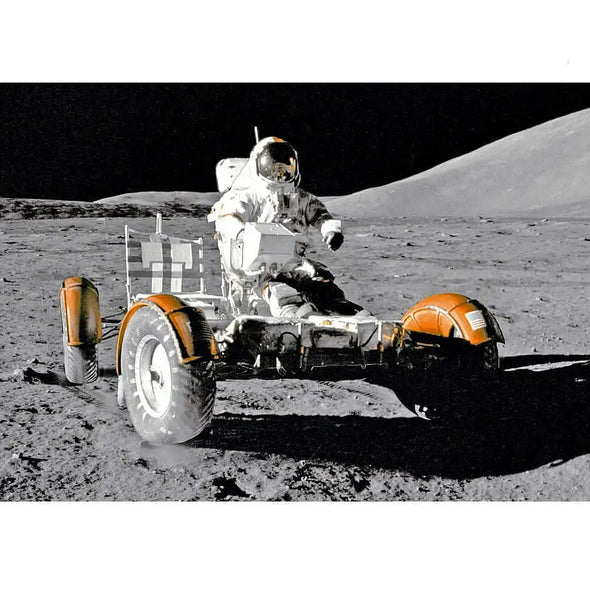 Lunar Roving Vehicle (LRV) - 3D Lenticular Postcard Greeting Card - NEW Postcard 3dstereo 