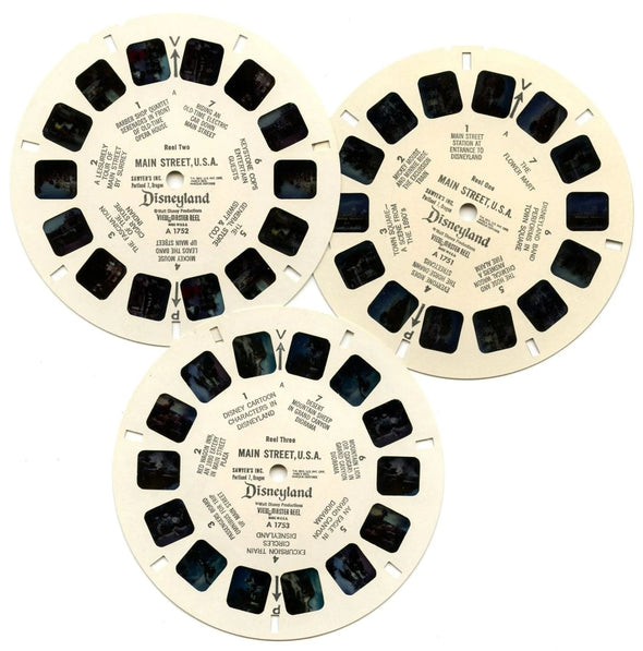 Main Street U.S.A. - View-Master 3 Reel Packet - 1960s views - vintage - (ECO-A175-S6A)