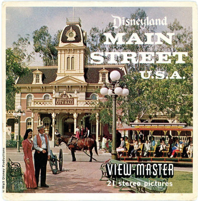 Main Street U.S.A. - View-Master 3 Reel Packet - 1960s Views - Vintage - (PKT-A175-S5) Packet 3dstereo 