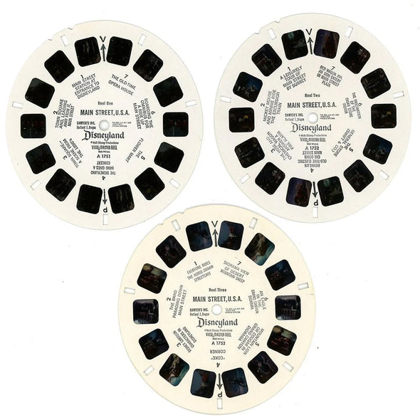 Main Street U.S.A. - View-Master 3 Reel Packet - 1960s Views - Vintage - (PKT-A175-S5)