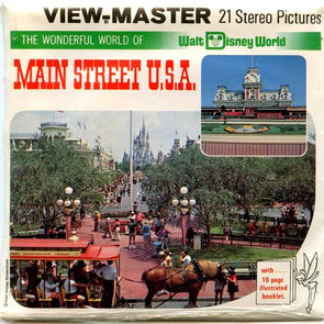 Main Street U.S.A. - View-Master 3 Reel Packet - 1970s views - vintage - (PKT-H21-V1m) Packet 3dstereo 