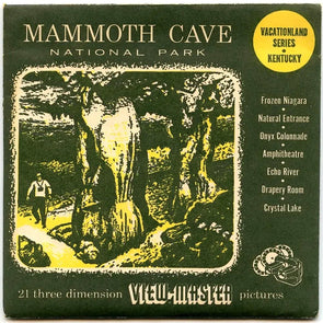 Mammoth Cave - National Park - View-Master 3 Reel Packet - 1950s views - vintage - (MA-CAVE-S3)