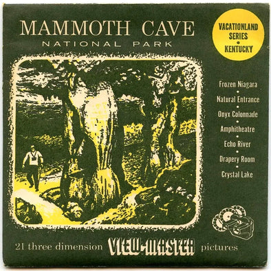 Mammoth Cave - National Park - View-Master 3 Reel Packet - 1950s views - vintage - (MA-CAVE-S3) Packet 3dstereo 