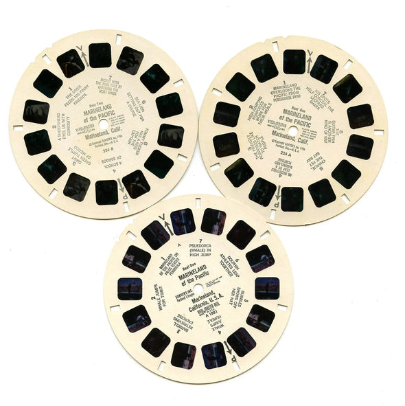 Marineland - of the Pacific, California - View-Master 3 Reel Packet - 1950s Views - vintage - (BARG-A188-S4) Packet 3dstereo 