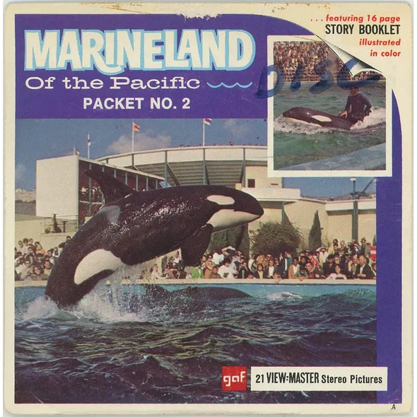 Andrew - Marineland of the Pacific - Packet NO. 2 - View-Master 3 Reel Packet - 1970s views - vintage (A199-G1A) Packet 3dstereo 
