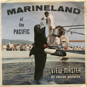 Marineland - of the Pacific - View-Master 3 Reel Packet - 1960s views - vintage - (BARG-A188-S5) Packet 3dstereo 