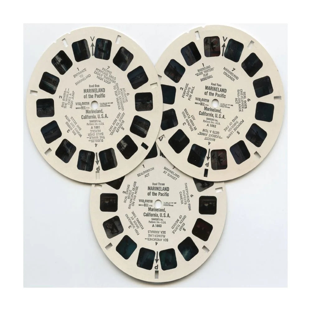 Marineland of the Pacific - View-Master 3 Reel Packet - 1960s