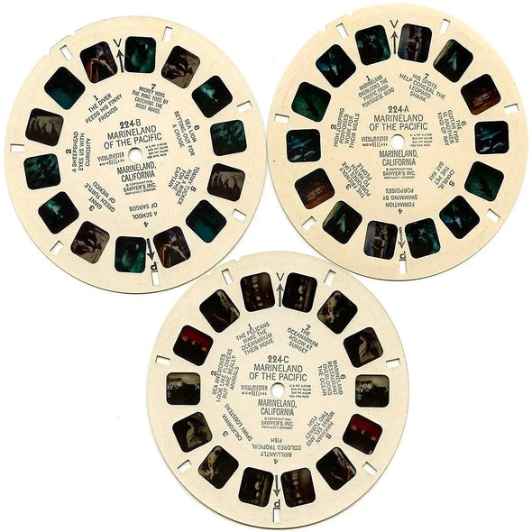 Marineland of the Pacific - View-Master 3 Reel Packet - 1960s views - vintage - (ECO-MARI-S3D) Packet 3dstereo 