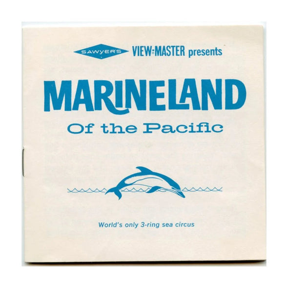 Marineland - of the Pacific - View-Master 3 Reel Packet - 1960s views - vintage - (PKT-A188-S6B) Packet 3dstereo 