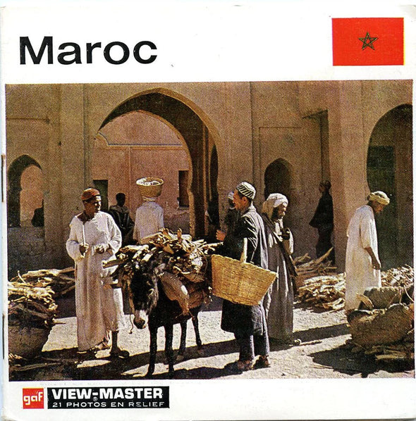 Maroc - Morocco - View-Master 3 Reel Packet - 1970s Views - Vintage - (C719F-BG3) Packet 3dstereo 