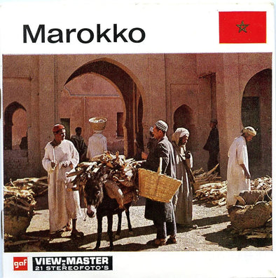 Marokko - Morocco - View-Master 3 Reel Packet - 1970s Views - Vintage - (C719N-BG3) Packet 3dstereo 