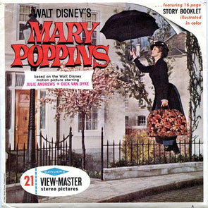 Mary Poppins - View-Master 3 Reel Packet - 1960s views - vintage - (B376-S6A) Packet 3Dstereo 