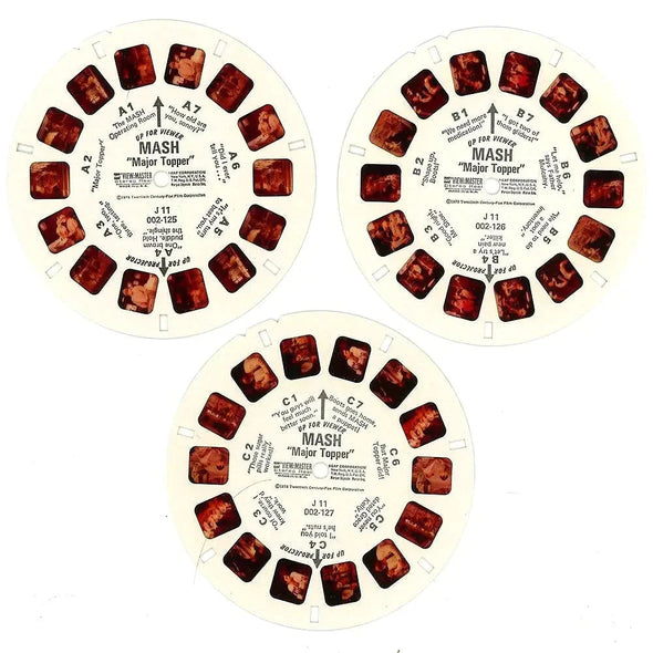 MASH - View-Master 3 Reel Packet - 1978 - Vintage Mint Never Opened - (PKT-J11-G5nkm) Packet 3Dstereo 